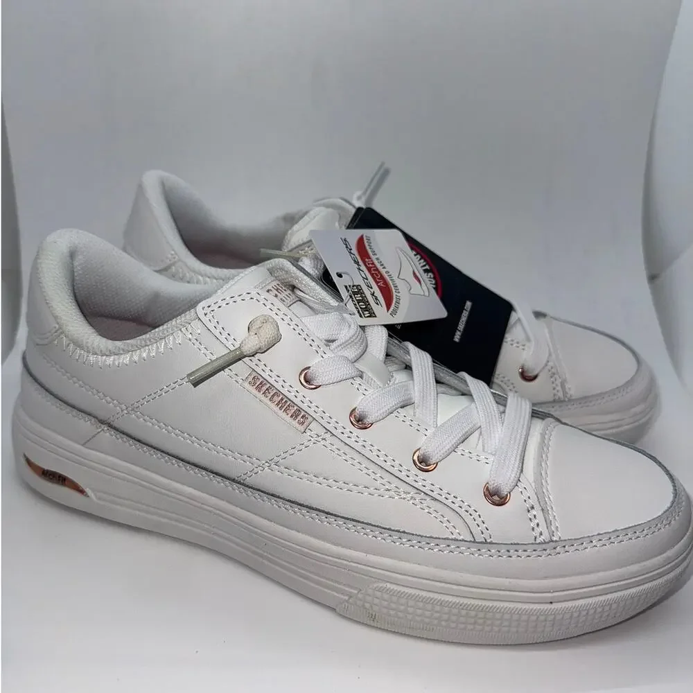 Skechers Street Arch Fit Arcade Athletic Sneaker Women's US 10 White Round Toe